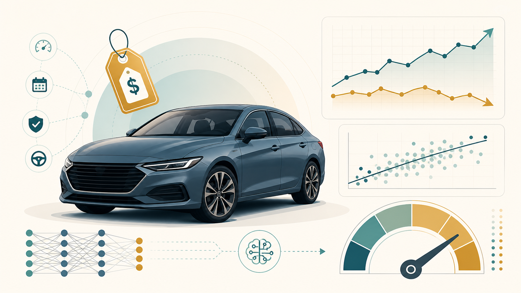 Used Car Price Prediction Tool — SHAP feature importance chart